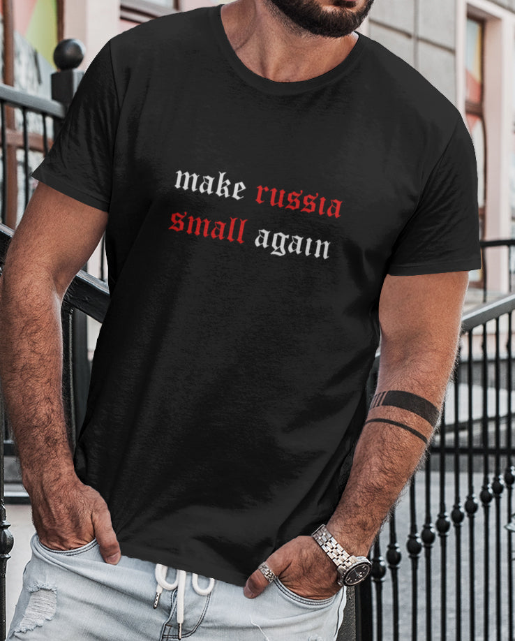 Marškinėliai "make russia small again"