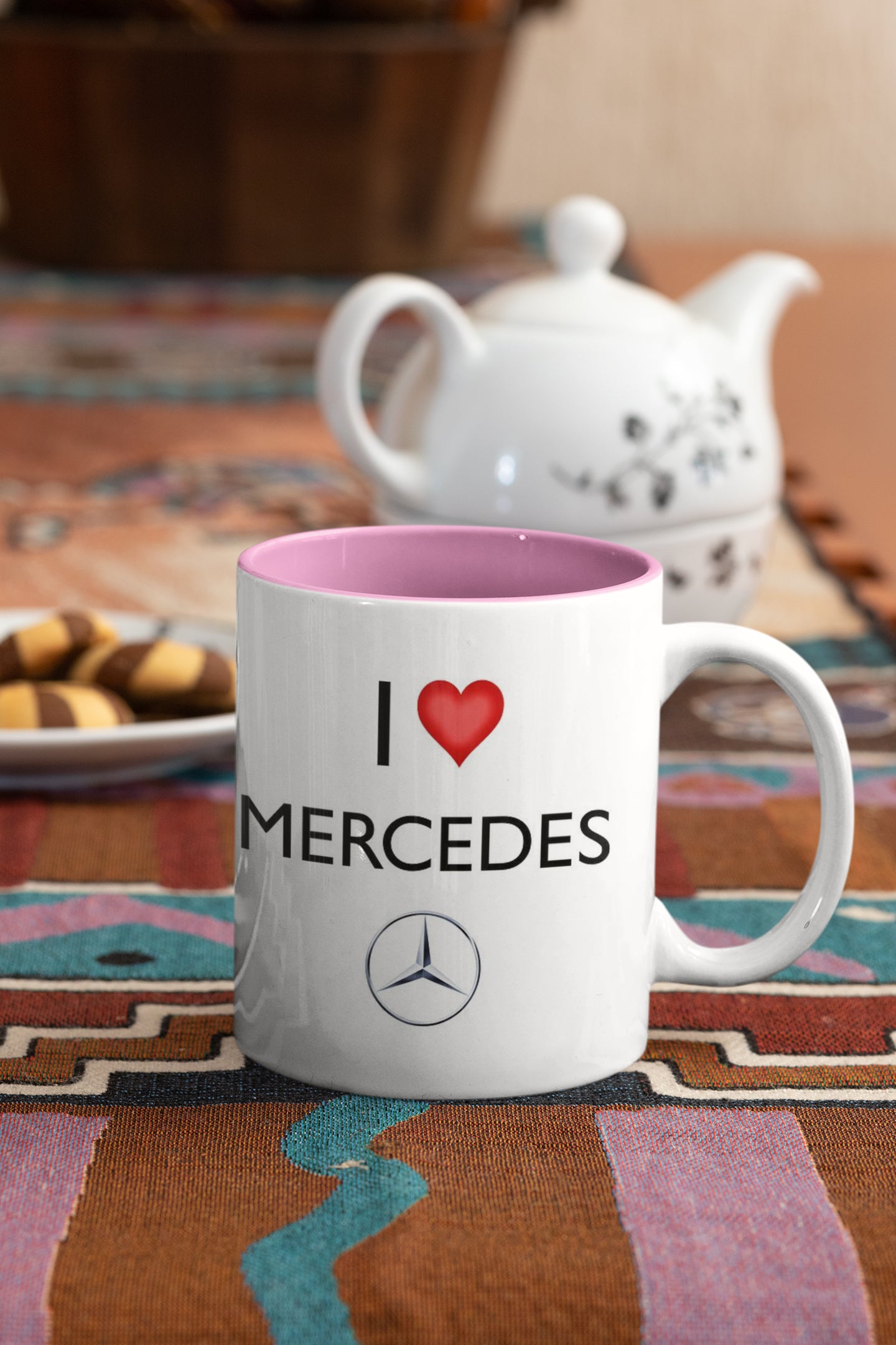 Puodelis "I Love Mercedes"