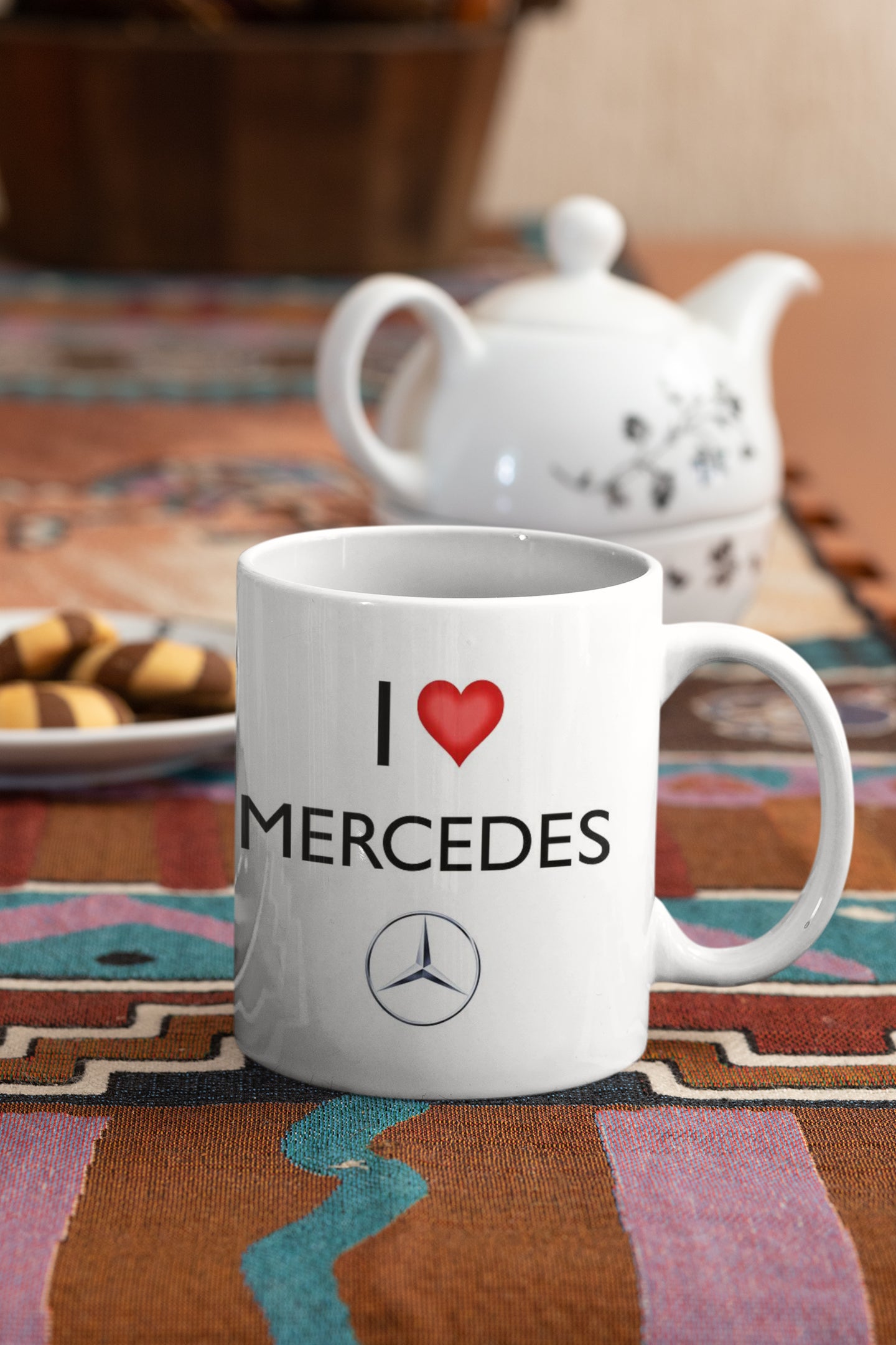 Puodelis "I Love Mercedes"