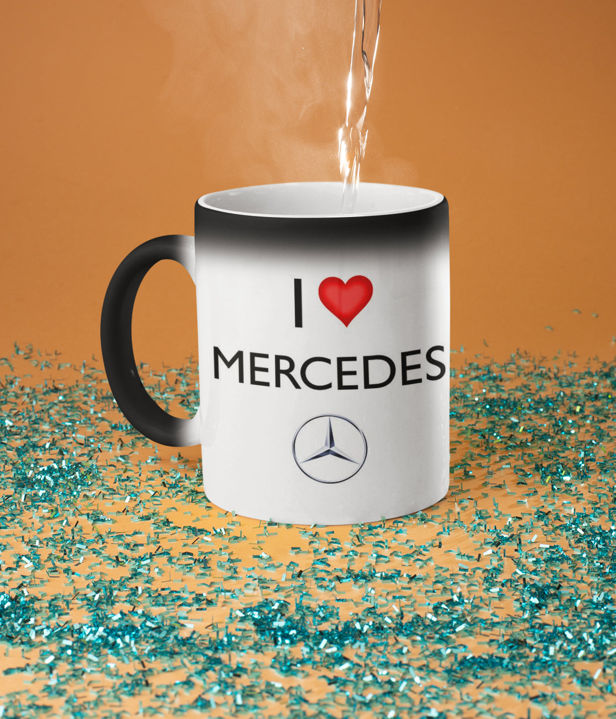 Puodelis "I Love Mercedes"