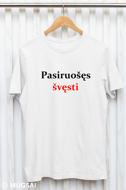 Marškinėliai "Pasiruošęs švęsti"